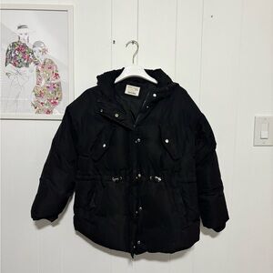 Zara Kids Unisex Black Puffer Jacket